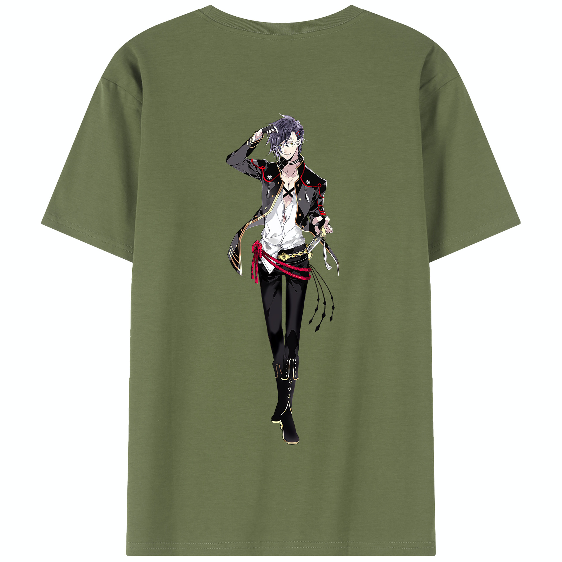 （画像用） 刀剣乱舞 Touken Ranbu 綿100％半袖Tシャツ（背面プリント）